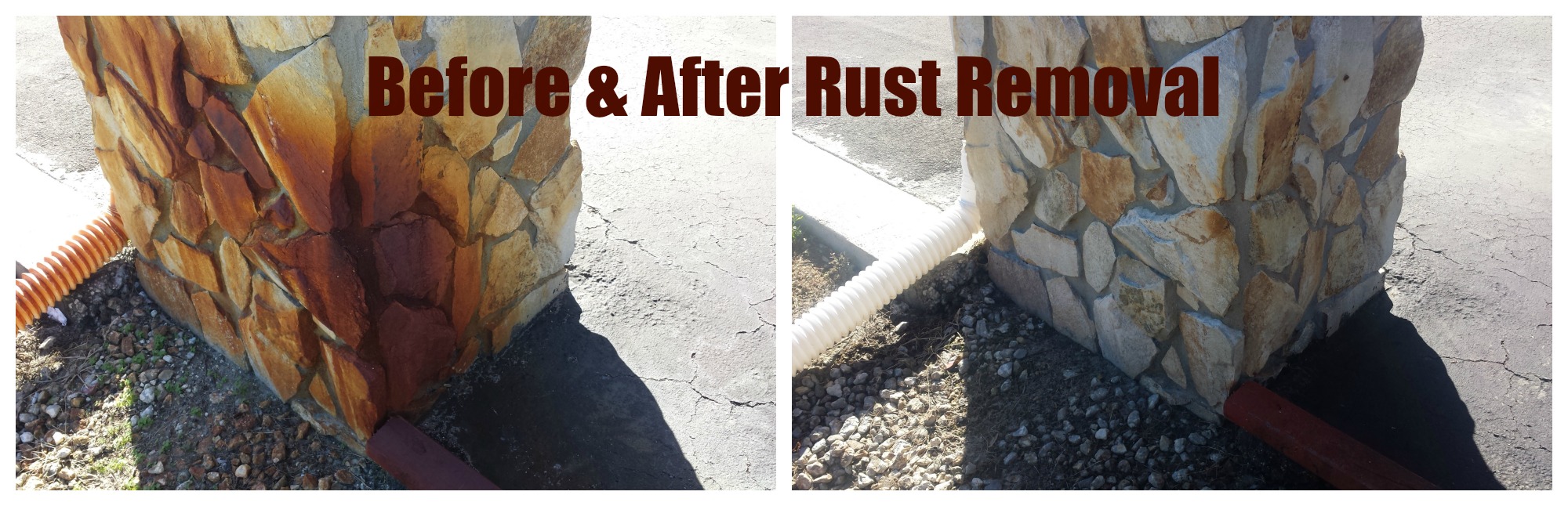 Removal of rust stains Rust Removal Before and After