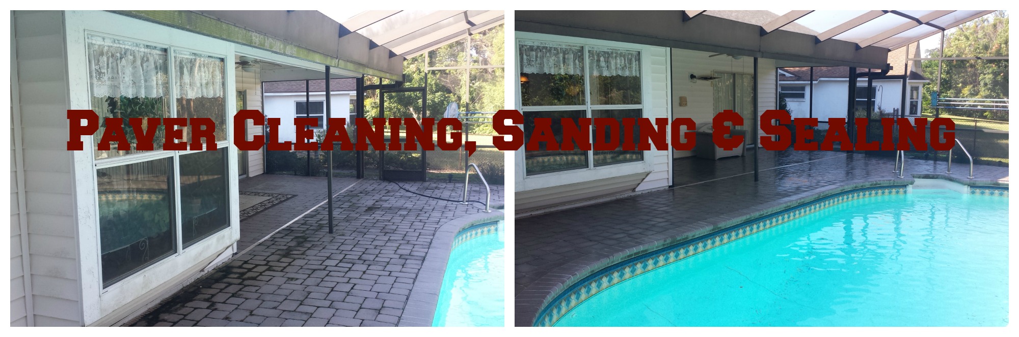 Brick Paver Cleaning sanding sealing